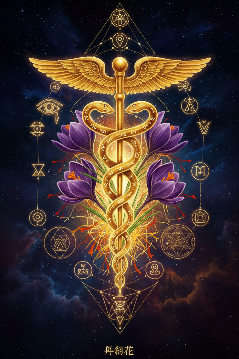 番紅花：靈性與肉體之金黃光芒 – 赫爾墨斯的權杖