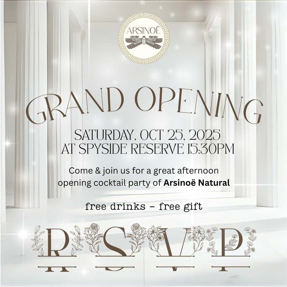 ARSINOË Brand Launch - A feast that travels through myths and senses