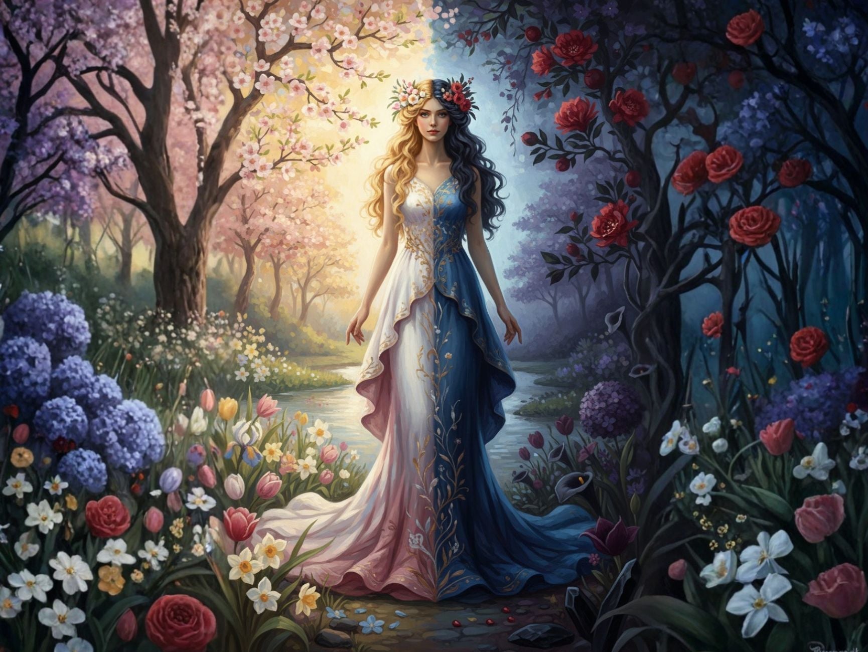 春天女神波塞芬妮：光與影之間永恒的美